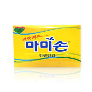 마미손 깨끗한 위생장갑 일회용 비닐 장갑 1호 200매