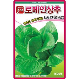 로메인상추 씨앗 1500립 녹색 상추씨 그린로메인 종자