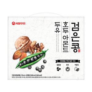 서울우유 검은콩 호두 아몬드 두유 안정제 무첨가 190ml 80팩