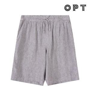 [OPT]옵트 버간디 남여공용 밴딩 린넨 반바지 OMSMWB07M_BG