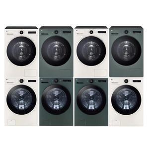 LG 오브제 건조기 RD22ES/RD22ES + 드럼세탁기 FX25ESR/FX25GSR 세트