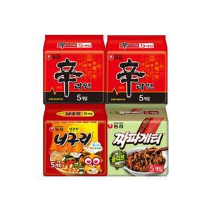 신라면 10봉 + 너구리 5봉 + 짜파게티 5봉