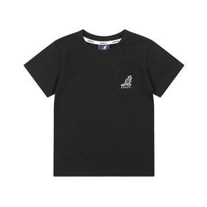 [캉골키즈](광주신세계)포켓 로고 숏 슬리브 티셔츠 QB 0416 블랙