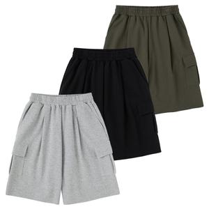 버뮤다 와이드 카고 스웨트 숏 팬츠 (3COLOR)