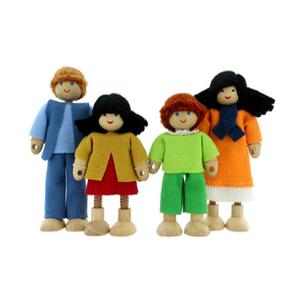 브알라 우리가족 어른 어린이 인형 목재 블럭 완구/유치원/어린이집/학습교구