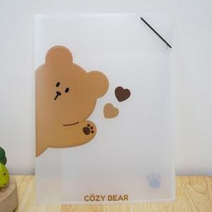 하이 코지베어 투포켓 파일 (서류 정리 보관 단단한 A4 A3 겸용 반투명 밴드 화일 문서 학생 학교 회사 대학 업무 신학기 리포트 서류파우치 L자 홀더 서류철)