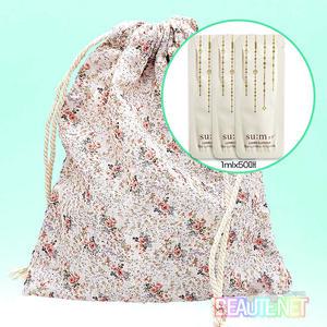 화장품 파우치(숨 로시크숨마 엘릭서 뤼미에르 앰풀50ml)복주머니