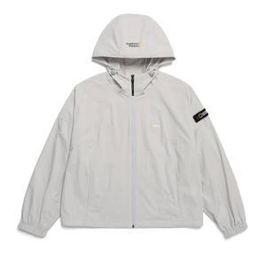 [내셔널지오그래픽](본점)N242WFT160 여성 아델리 경량 우븐 바람막이 스트레치 후드 집업 ICE GREY