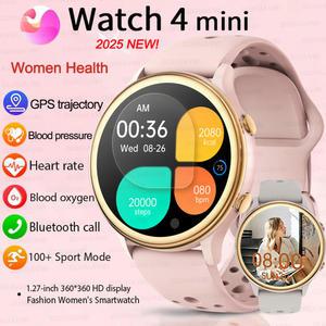 샤오미 스마트 워치 여성용 AMOLED 심박수 혈압 GPS 스포츠 피트니스 방수 블루투스 통화 스마트워치