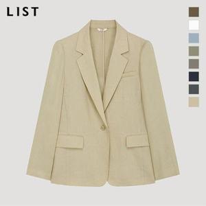 [리스트](대전신세계)린넨 싱글 원버튼 자켓