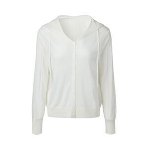플리츠미여성베이직 후드 숏 니트 가디건_EKCDM224006 마감임박!!!