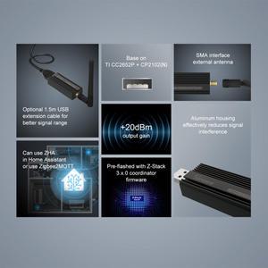 SONOFF ZB Dongle-P Zigbee 3.0 USB 동글 플러스 무선 Zigbee 게이트웨이 분석기 Zigbee2MQTT 안테나가 있