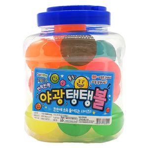 1000 반짝반짝 야광 탱탱볼(대) 1통(20개) 얌체볼 형광 고무공 공놀이 미니탱탱볼 야광볼