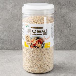 [라이트잇] 바로먹는 퀵 오트밀 1kg (통) 1팩