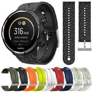 실리콘 시계 밴드, Suunto 7 9 Baro D5 스파르탄 스포츠 손목 Correa 스마트 워치 교체 팔찌, 24mm
