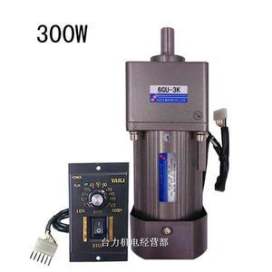 300W  속도 모터 AC 220V 기어 감속기 6GU3K-300K 장착 정방향  역방향 회전