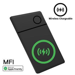 무선 충전식 스마트 카드 기는 Apple과 작동 내 앱 찾기 뒷면 커버 Iphone Airtag ID 카드 찾기용 Icard 태그