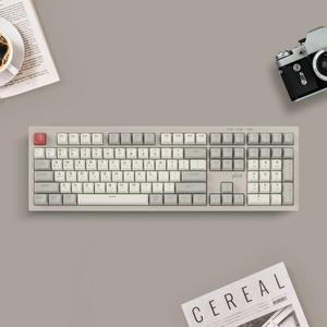 지클릭커 OFFICEPRO WK50 사일런스 M RGB 무소음 방수 무선 블루투스 108 Retro Cappuccino/영샵