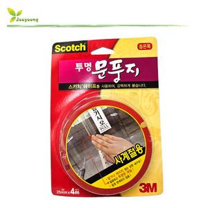 3M 2360 문풍지 틈새막이 투명 폭25mm x 4m