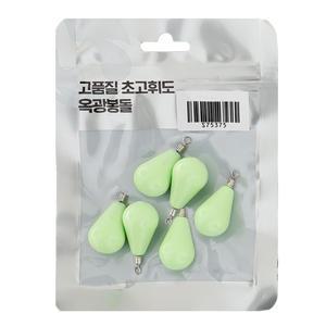 MTF 물방울 도래 야광 봉돌 묶음팩 회전 추 고리추 형광 쭈꾸미 문어 광어 갑오징어 한치