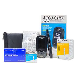 아큐첵 가이드 혈당측정기 set + 혈당검사지 + 아큐첵 채혈침 28G + SD 알콜스왑