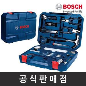 보쉬 정품 108pcs 수공구세트 핸드툴세트 니퍼 망치 드라이버 렌치 스패너