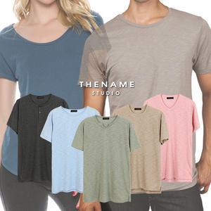 더네임스튜디오 슬라브 반팔티 M~4XL 티셔츠 빅사이즈