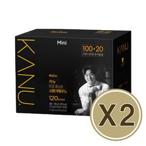(무료배송)카누 미니 스위트 다크로스트 아메리카노 3g x 120개입 X 2개
