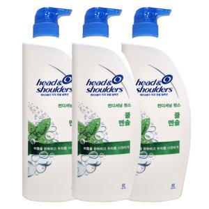 헤드앤숄더 쿨멘솔 린스 850ml X 3개 / 쿨링감