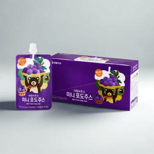 아침에주스 100ml 미니 서울우유 포도 x10입