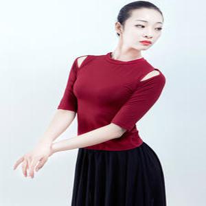 하의 여성 라인댄스복 라틴댄스복상의 밸리 무대 심플한 바댄스복 스커트 모던 호피 댄스복
