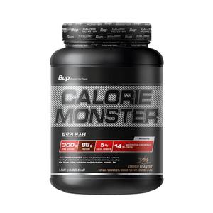 칼로리몬스터 초코맛 1.5kg 1개 고칼로리 체중증가 살찌는 헬스 단백질 게이너