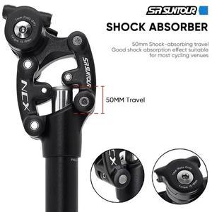 SR Suntour NCX 자전거 댐핑 서스펜션 시트 포스트 산악 50mm 여행 27.2/28.6/30.0/30.4/30.9/31.6/33.9*35