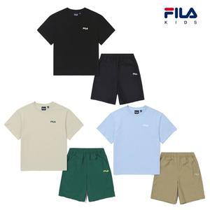 [휠라키즈](대구신세계)FK2FSH2003X(리니어로고반팔상하세트)
