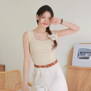 [최초가 89,000원][르포엠]밀라 스퀘어넥 니트탑 3종세트
