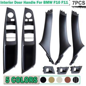 자동차 520d 탄소 트림 호환 LHD 패널 핸들 525d 535i 시리즈 BMW 도어 섬유 풀 내부 F10 커버 손잡이 530d F11