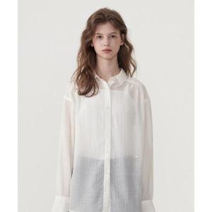 매장정품 커버낫 COVERNAT WOMAN 우먼 스트링 시어 오버핏 블라우스 Ivory CO2501SH73IV 585579