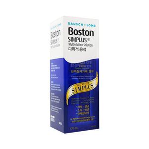 보스톤 심플러스(다목적용액) 120ml 1개/RGP하드렌즈/세척액/식염수/하드렌즈보존액/바슈롬