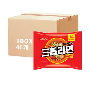삼양식품 삼양라면 매운맛 120g 40개 멀티 봉지라면 한박스