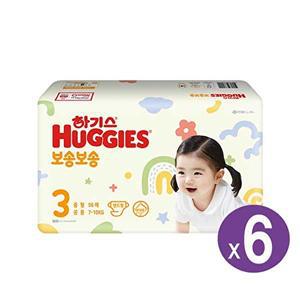 [하기스]하기스 보송보송 밴드형 공용 3단계 56pX6팩
