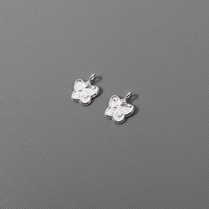 싼비즈 [8-507-20]순은펜던트 나비테두리 9x12mm 실버925 무도금 ,1개