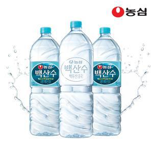 [농심] 백산수 2L 유라벨 6병 + 무라벨 6병