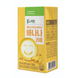 바나나 우유 달콤한 바나나 라떼 우유 간식 125mlX24