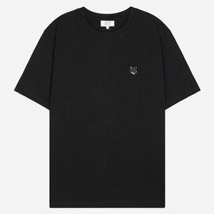 5S MM00127KJ0118 P199 볼드 폭스 헤드 반팔 티셔츠 블랙