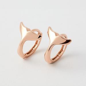 14K 행운의 고래꼬리 원터치 귀걸이 JPBDE462