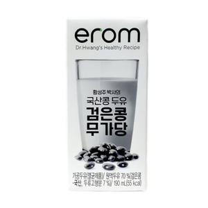 이롬 황성주박사 국산 검은콩 무가당 190mlx16팩x4set