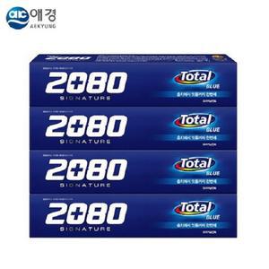 2080 시그니처 치약 토탈블루 125g x4개