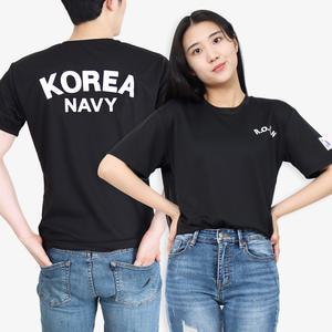 쿨드라이 해군 ROKN 로카티 반팔티 검정 로큰 티셔츠