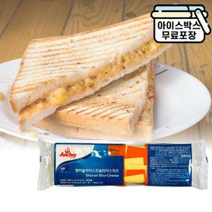 에이치에이유통 앵커 슬라이스온슬라이스 치즈 80매 체다치즈
