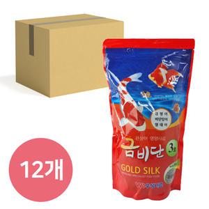 금비단 골드실크 대형입자 3호 금붕어&잉어 관상어 영양사료 500g*12개 (박스)